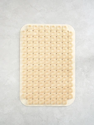 물 빠짐 풋 브러쉬 욕조 매트 40 X 60 cm 아이보리