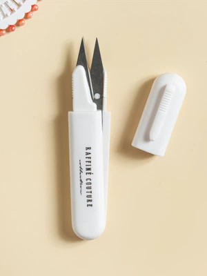 보관 캡 수예용 쪽가위 화이트