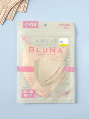 블루나 KF94 2D 마스크 베이지 대형 3매입