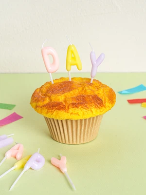 알파벳 생일 캔들 13개입 파스텔