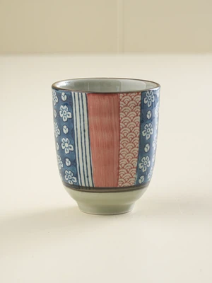 와풍 꽃 패턴 물컵 170 ml
