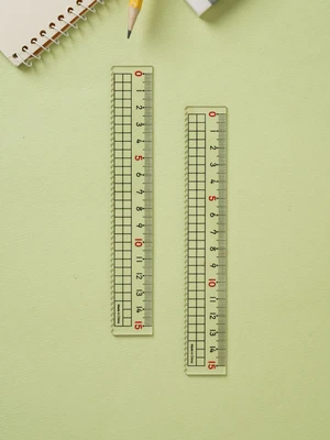 아크릴 직선자 15 cm 2개입