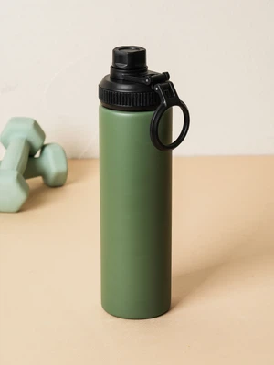 핸들형 아웃도어 보온병 650 ml 올리브