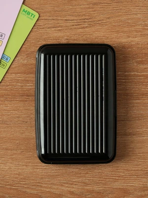 여행용 RFID 차단 슬림 카드 케이스 블랙