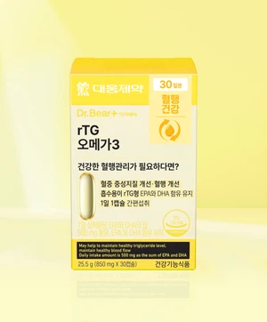대웅제약 rTG 오메가3 30캡슐 30일분