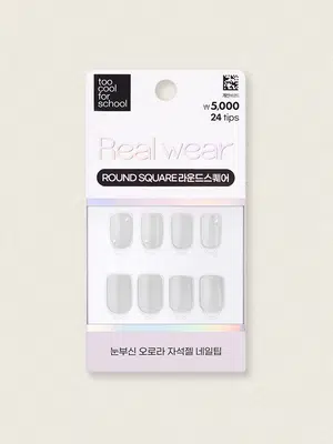 [퓨어샤인] 25Y투쿨포스쿨 리얼웨어 네일팁 24개입