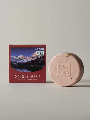 무로 히말라야핑크솔트 스크럽비누 90 g