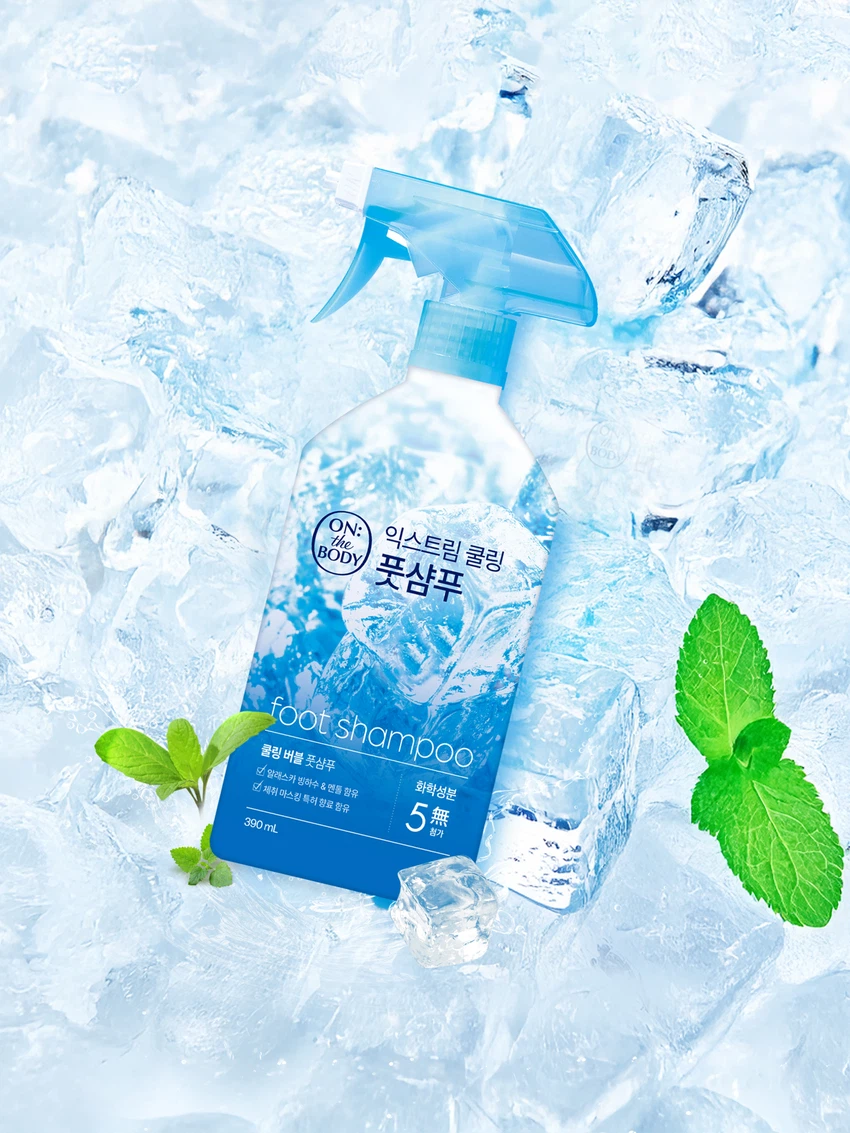 온더바디 국민뷰티템 익스트림쿨링 풋샴푸 390 ml