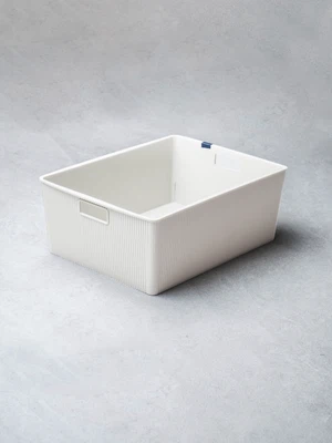 모던 템바보드 바구니 3호 26 X 34 X 13cm 아이보리
