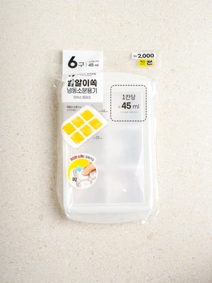 바닥을 누르면 쏙 빠지는 알알이쏙 용기 45ml X 6구