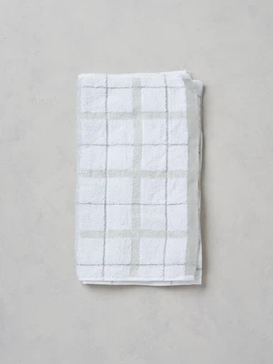 디자인 자카드 세면 타월 34 X 80 cm 그린