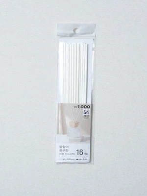 DIY 섬유 스틱 16개입 화이트