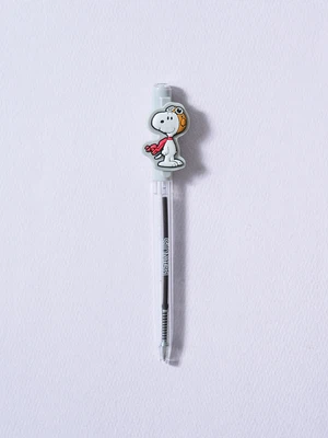 피너츠 고글 스누피 회전식 마스코트 볼펜 0.5 mm 블랙