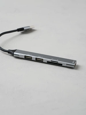 화성 일렉컴 USB-A 3포트 허브+SD 카드 리더기