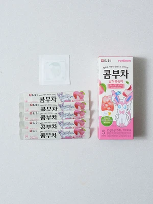 담터 포켓몬 콤부차 납작복숭아 5 g X 5개입