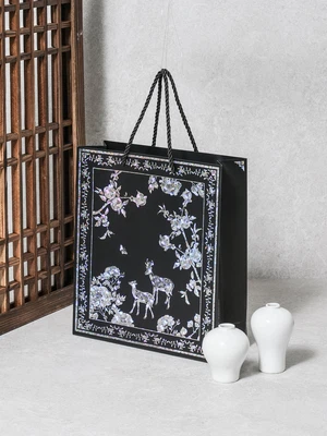 전통 쇼핑백 24 X 27 X 8.5 cm 자개