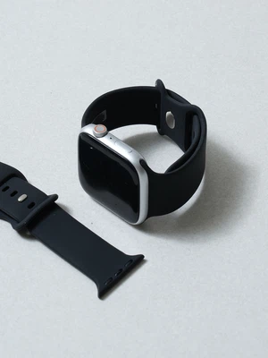 애플워치용 실리콘 스트랩 38/40/41/42 mm 블랙
