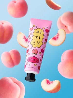 더페이스샵 프루츠톡 복숭아 핸드크림 50 ml