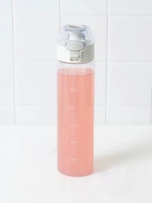 잠금 슬라이드 원터치 물병 700 ml 화이트