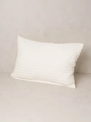 고주파 베개 커버 지퍼형 60 X 40 cm 아이보리