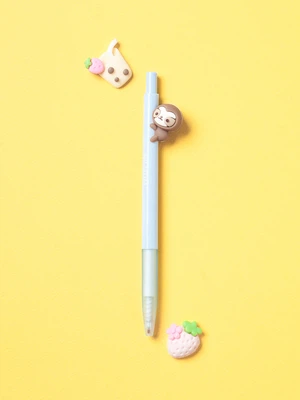 나무늘보 매달린 젤펜 0.5 mm 검정