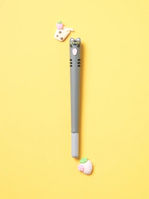 줄무늬 고양이 중성 젤펜 0.5 mm 검정