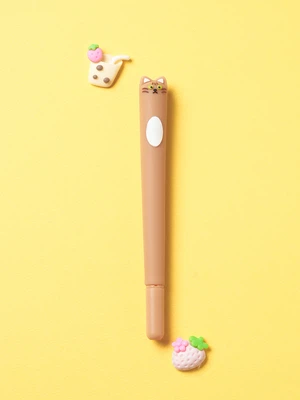 치즈 고양이 중성 젤펜 0.5 mm 검정
