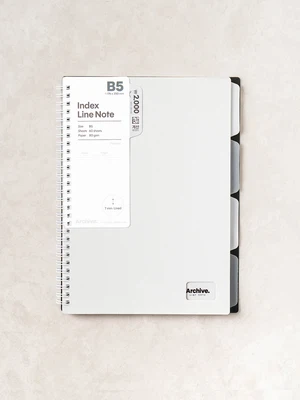 B5 인덱스 링 노트 60매입
