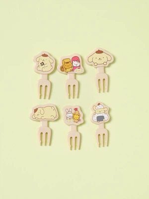 산리오 도시락 포크픽 6개입 폼폼푸린
