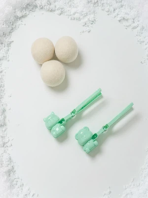 미니 동물 스노우 메이커 2개입 곰＆고양이