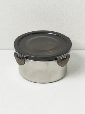 스텐 원형 밀폐 찬통 310 ml