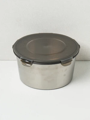스텐 원형 밀폐 찬통 2 L