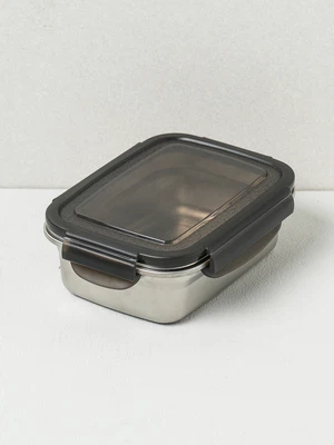 스텐 직사각 밀폐 찬통 570 ml
