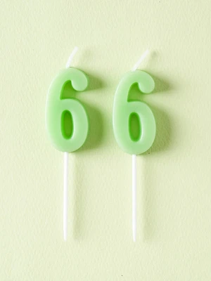 숫자 캔들 6 2개입