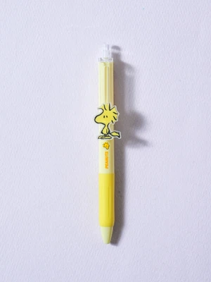피너츠 슬라이드 볼펜 0.5 mm 블랙 우드스탁