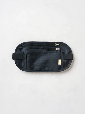 여행용 RFID 차단 힙색 블랙