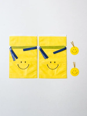 부직포 백 21 X 23 cm 2매입 옐로우