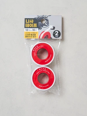 나사 테이프 12 mm X 10 m 2개입