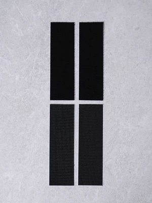 찍찍이 테이프 직사각 4.5 X 15 cm 2세트 블랙