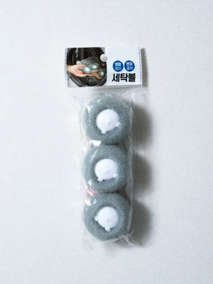 먼지 부착 세탁볼 3개입