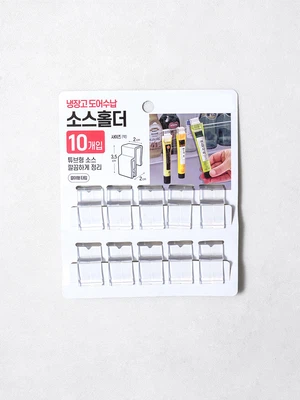 냉장고 클립형 다용도 집게 후크 10개입