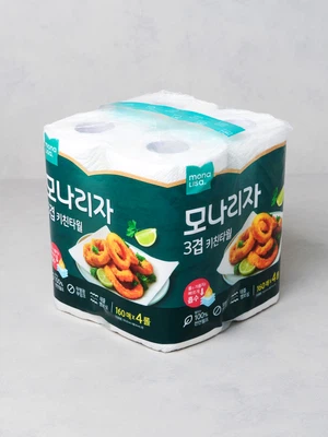모나리자 3겹 키친타월 160매입 X 4롤