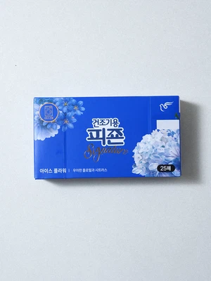 피죤 건조기 전용 섬유 유연제 시트 25매입 아이스플라워 향