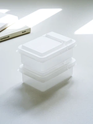 반투명 미니 수납함 12 X 8.5 X 4.5 cm 2개입