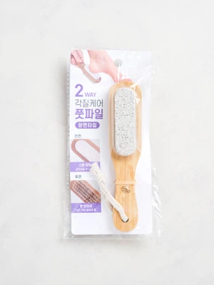 우드 핸들 경석 브러쉬 풋 파일