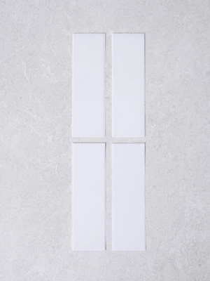 찍찍이 테이프 직사각 4.5 X 15 cm 2세트 화이트