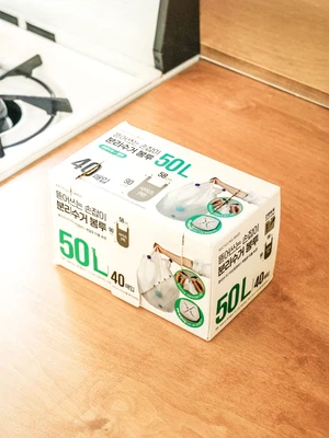 손잡이 분리수거 봉지 50 L 40매입