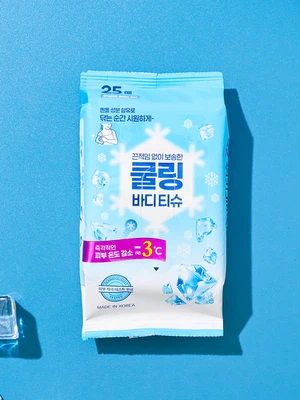 쿨링 물티슈 25매입