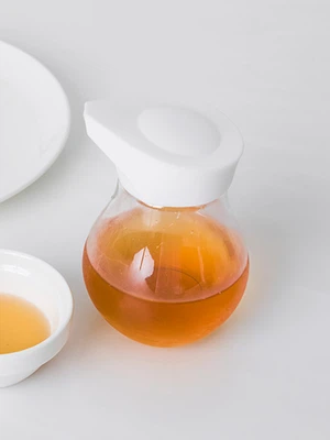 항아리 모양 푸쉬형 투명 양념통 140 ml