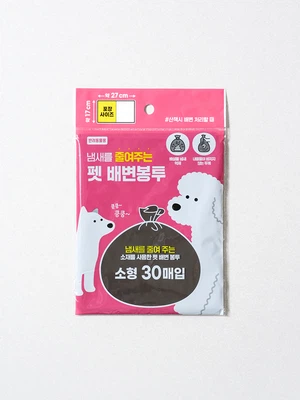 [펫] 냄새 억제 배변 봉투 17 X 27 cm 30매입